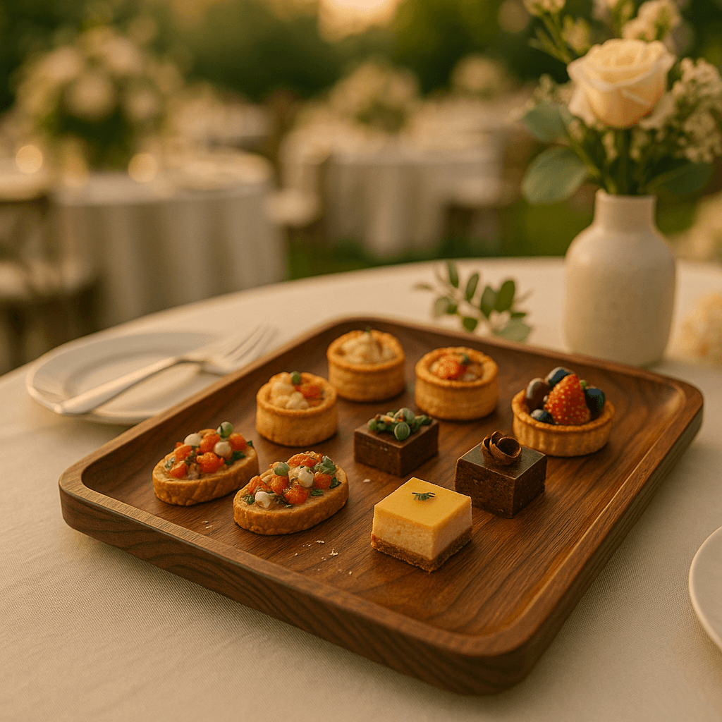 Party Wood Serving Tray