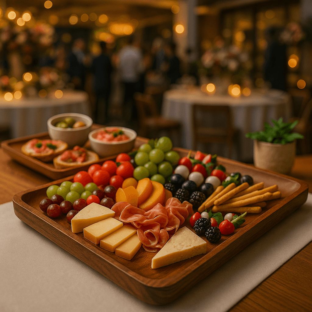 Party Wood Serving Tray