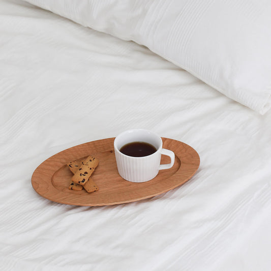 A Wooden Tray Is Good for Breakfast in Bed