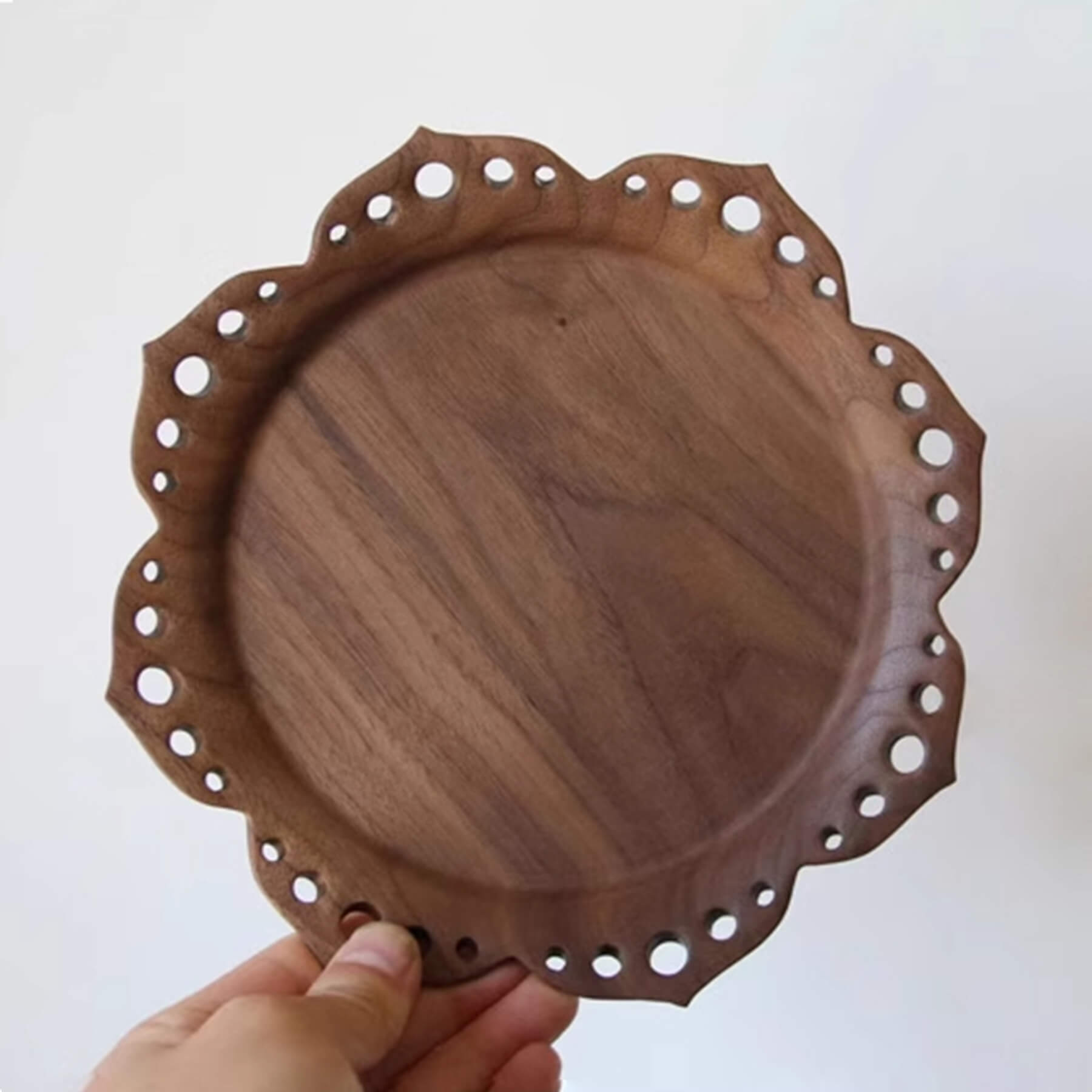 FlowerHandmadeWoodenPlate