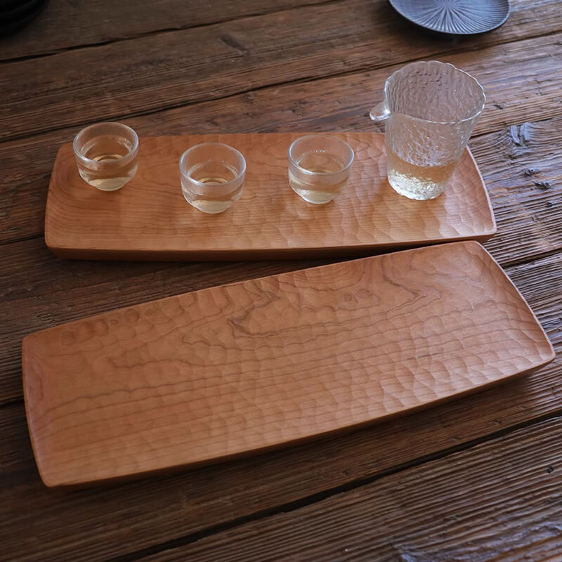 Rustic Boat-ShapedWoodServingTray