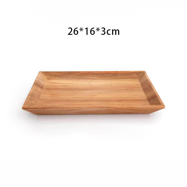 Hotel Wooden Serving Tray - Oak 10x6in Handcrafted ($62)