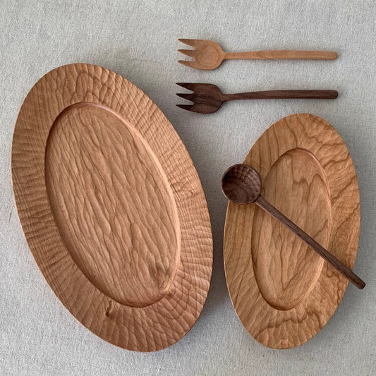 cherry_wood_oval_decorative_tray