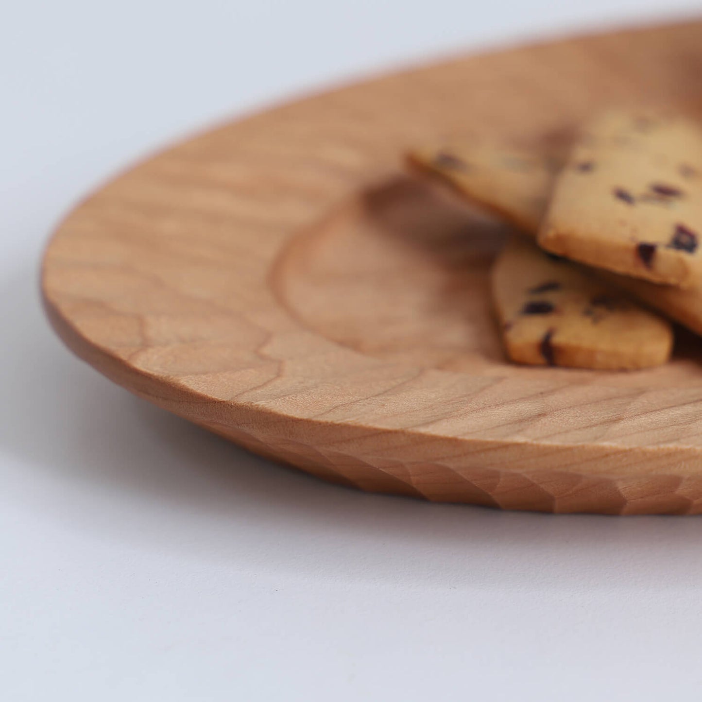 Hand Carved Cherry Wood Plates