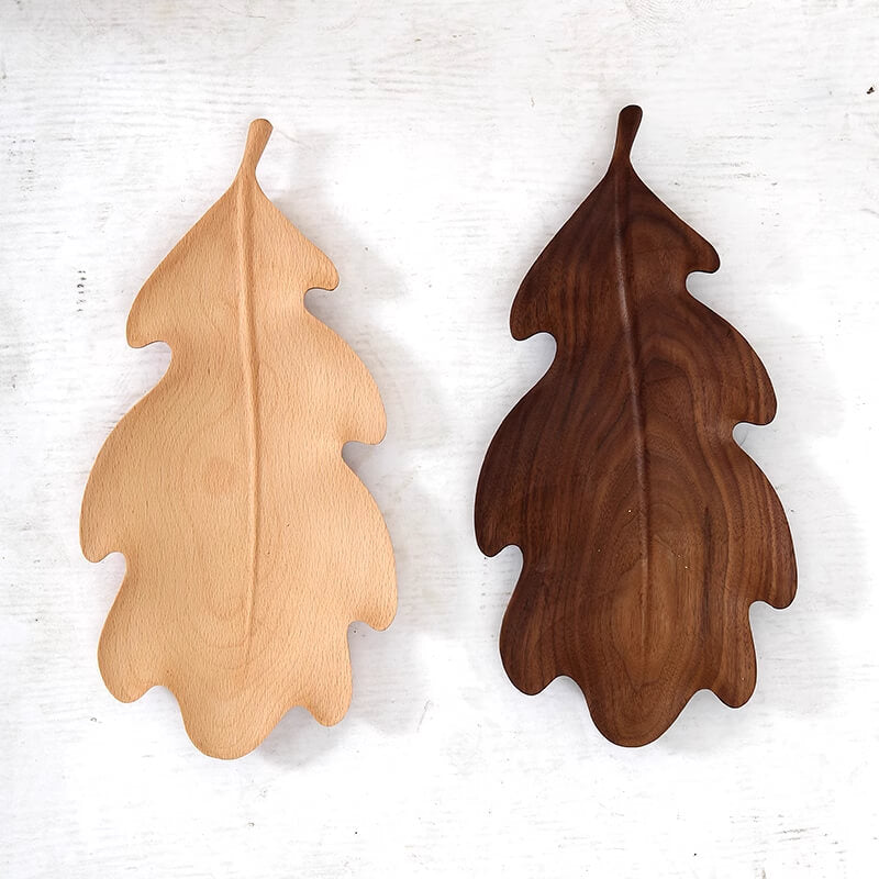 leafshapedwoodentray