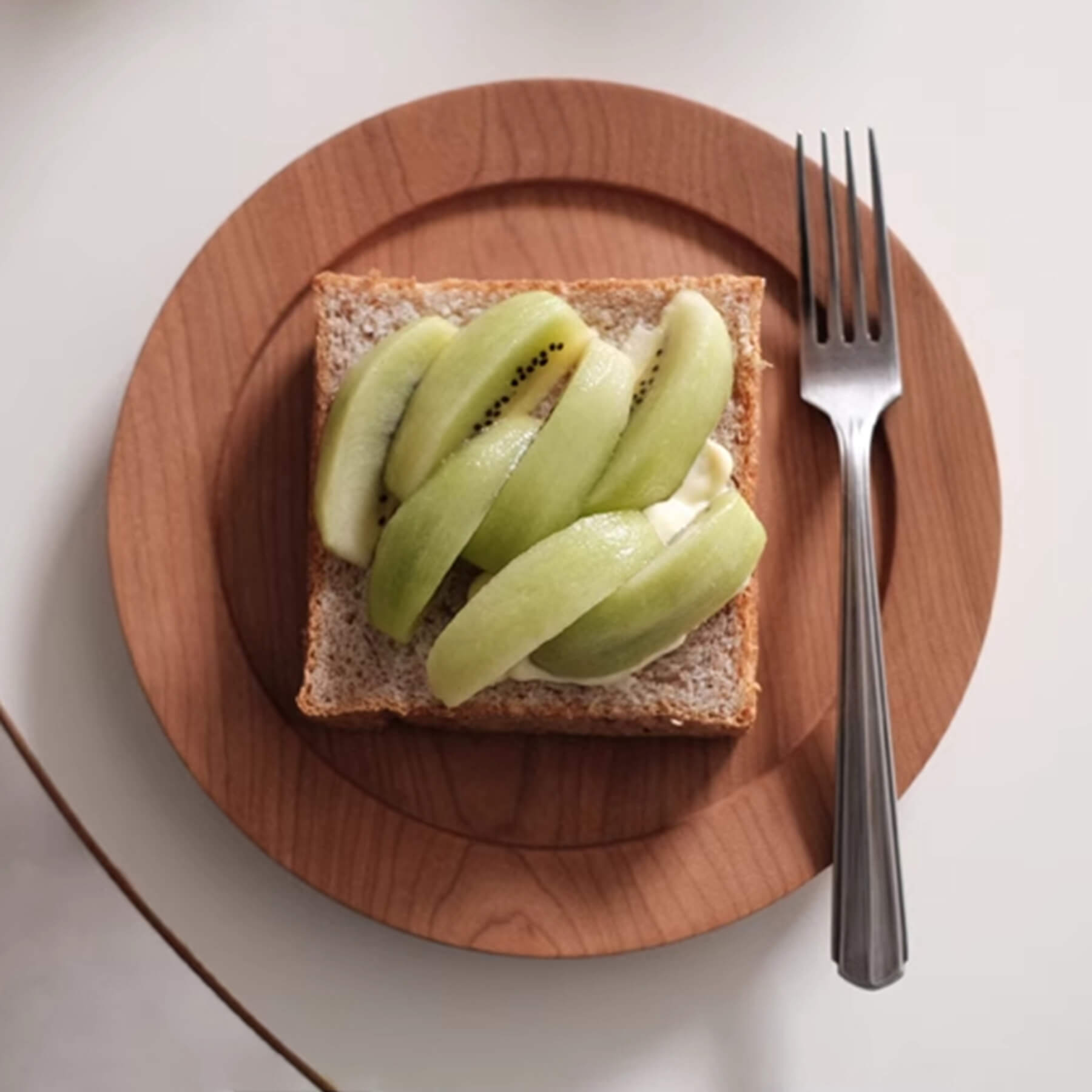 round wooden plate for appetizers