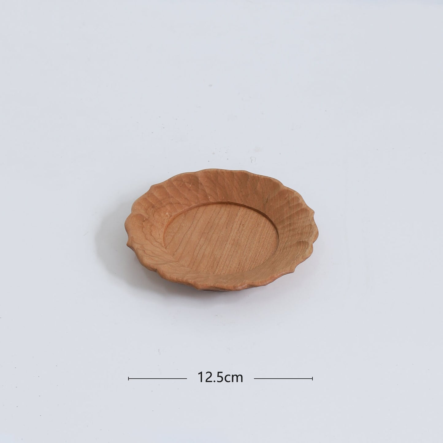 Small Round Cherry Wood Tray