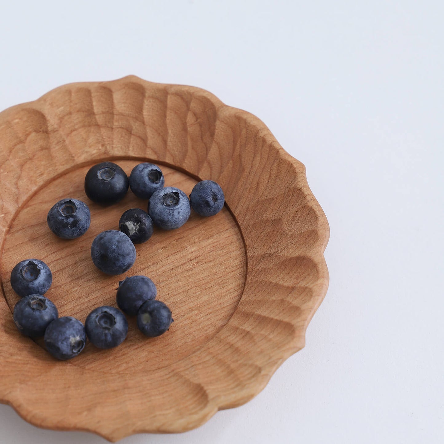 Small Round Cherry Wood Tray