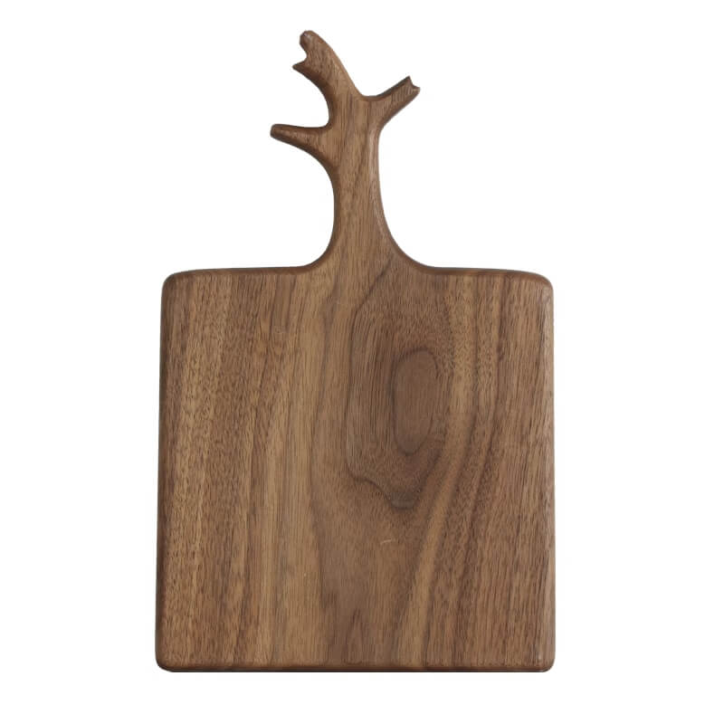 Antler Handle Wood Serving Board