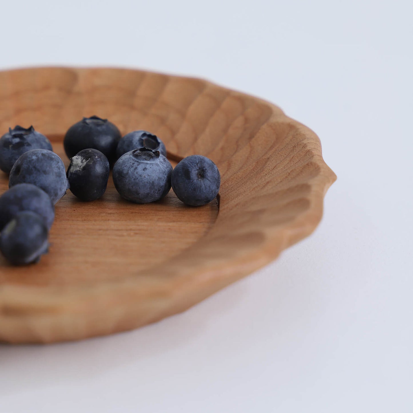 Small Round Cherry Wood Tray