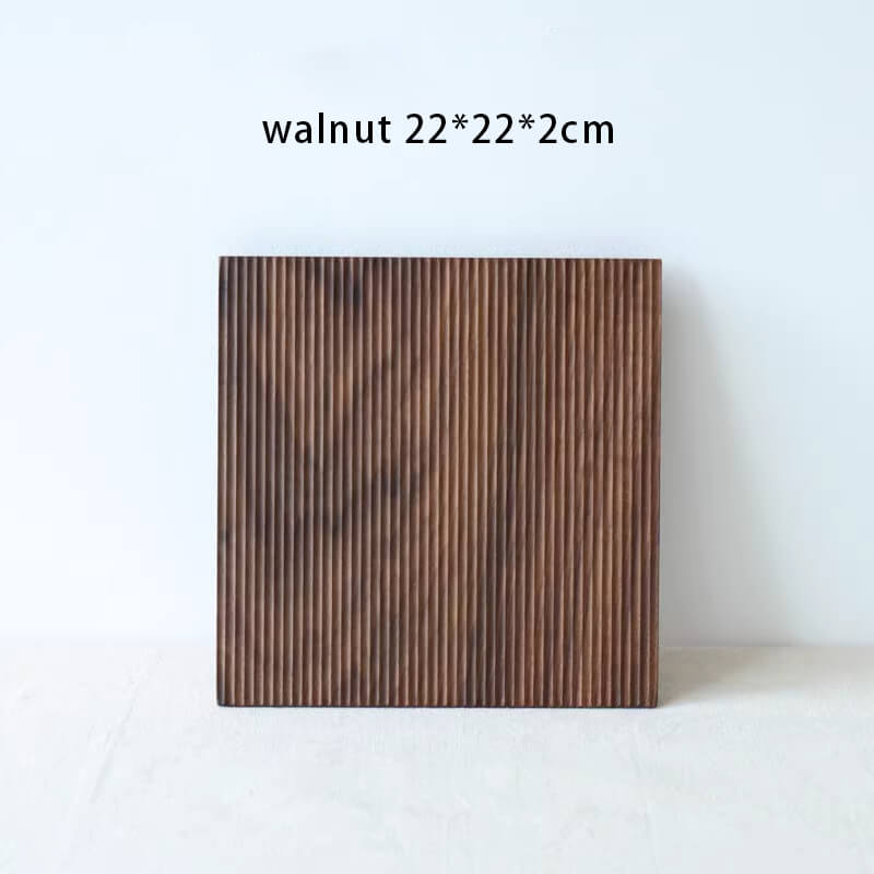 Handcrafted Walnut Square Serving Tray