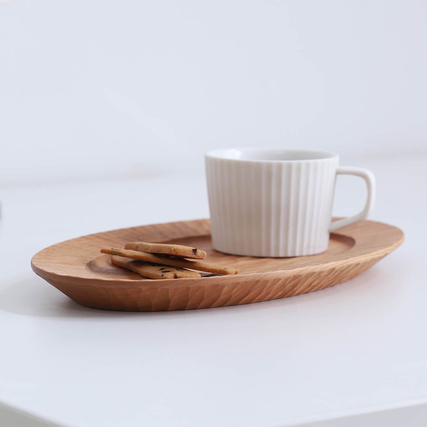 Hand Carved Cherry Wood Plates